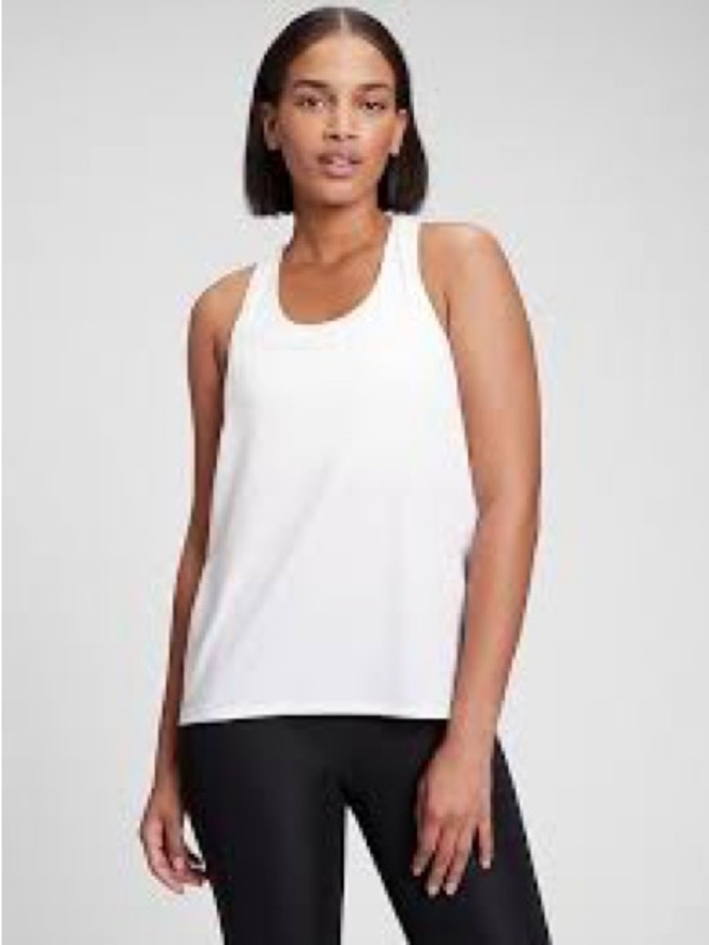 GAP White Racerback Tank Top
